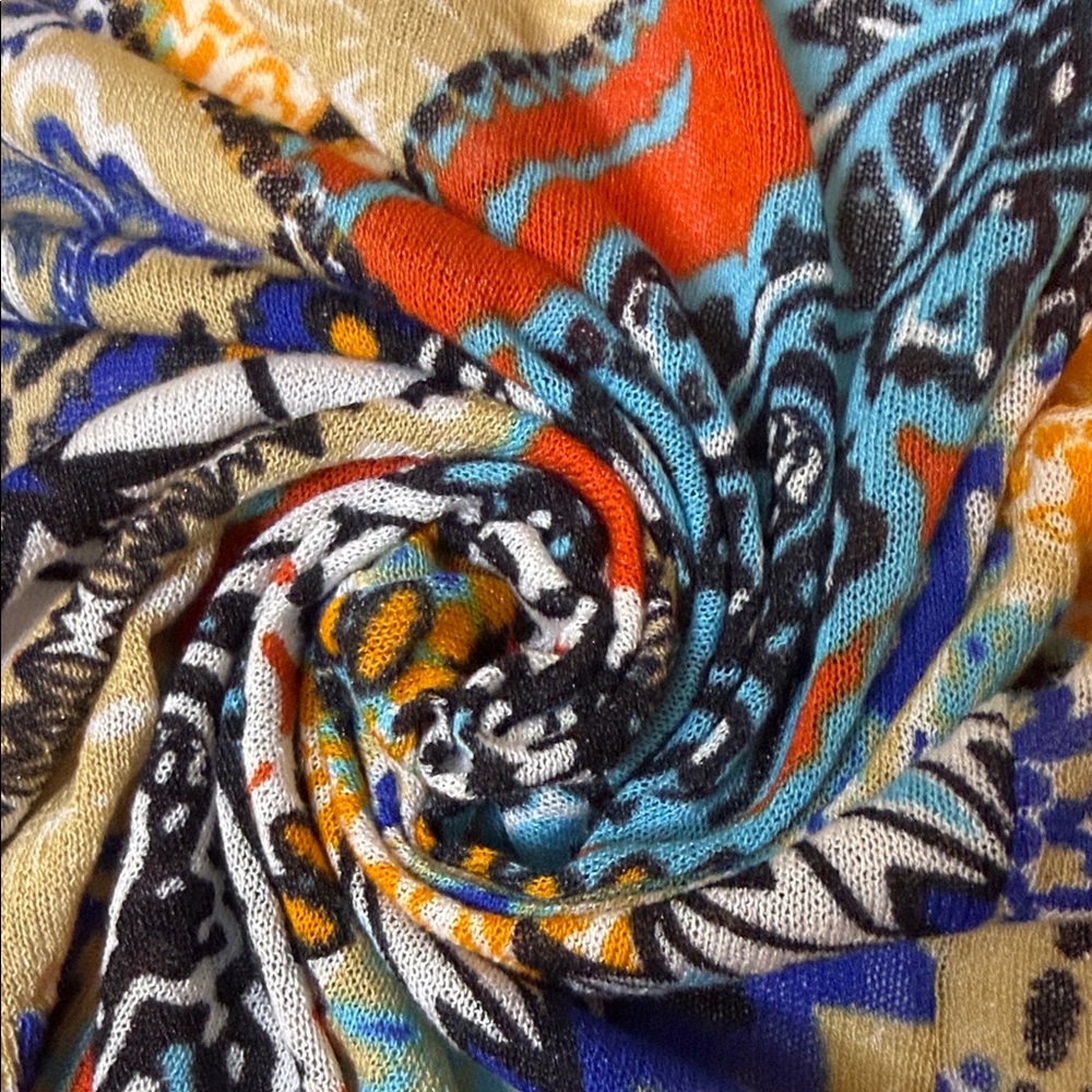 Chico's Multicolor Bohemian, Patchwork Open Front… - image 7